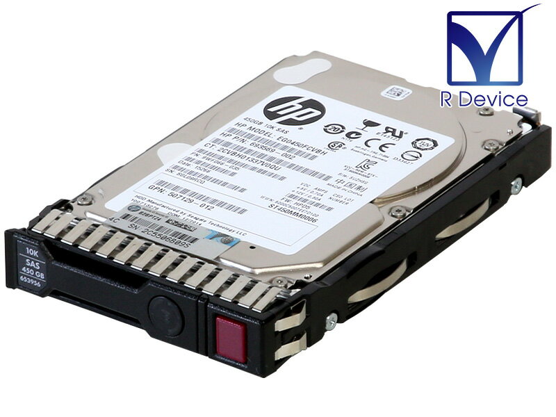 693569-002 HP 450GB 2.5インチ/Serial Attached SCSI/10000rpm Seagate Technology Savvio 10K.6 ST450MM0006 マウンタ付き【中古ハードディスク】