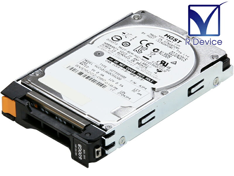 NEC Corporation N8150-481 600.0 GB 2.5", Serial Attached SCSI, 10000 rpm HGST Ultrastar C10K1800 HUC101860CSS200 のOEM品です。 動作確認済、中古品 です。 写真はイメージです。 不良セクタはありません。 ローレベルフォーマット済 です。 マニュアル、ケーブル 等の付属品はありません。 キズや汚れ、経年による使用感 等がございますことを、予めご了承ください。 メーカー NEC Corporation (日本電気株式会社) 型名 N8150-481 製品名 増設用 600GB HDD カテゴリ 内蔵ディスク 出荷開始日 2014年10月24日 製造元 HGST, Inc. (Hitachi Global Storage Technologies) Model HUC101860CSS200 記憶容量 600.0 GB キャッシュ容量 128 MB セクタサイズ 512n 回転数 10000 rpm サイズ 2.5 インチ 最大データ転送速度 12.0 Gb/s インターフェイス Serial Attached SCSI コネクタ形状 SFF-8482 検索用キーワード Serial Attached SCSI, SAS, Hard Drive, Hard Disk