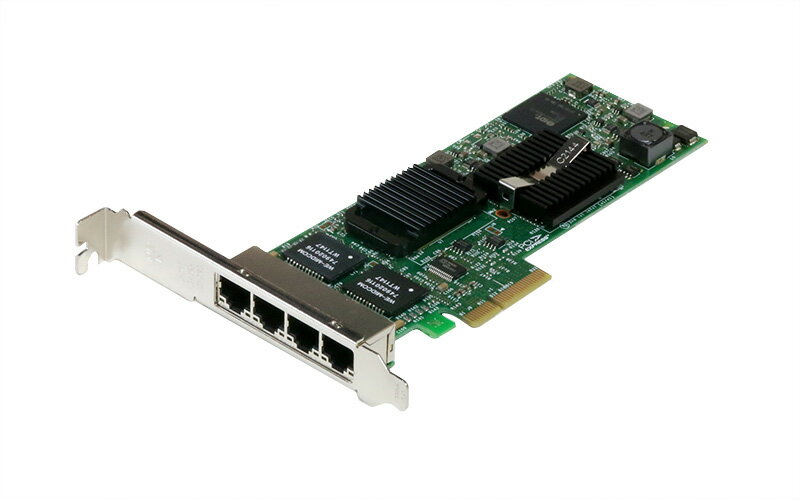 0HM9JY DELL 1000BASE-T 4ポート ネットワークカード PCI Express x4 Intel PRO/1000 VT【中古】