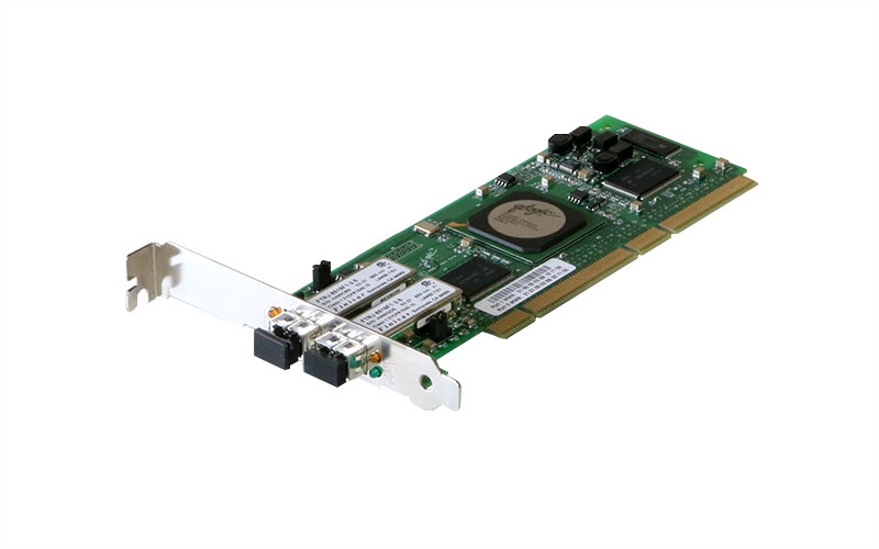 11100051+B0 NetApp 2Gb/s 2ch FibreChannel ホストバスアダプタ PCI-X対応 QLogic FC5010409-27【中古】