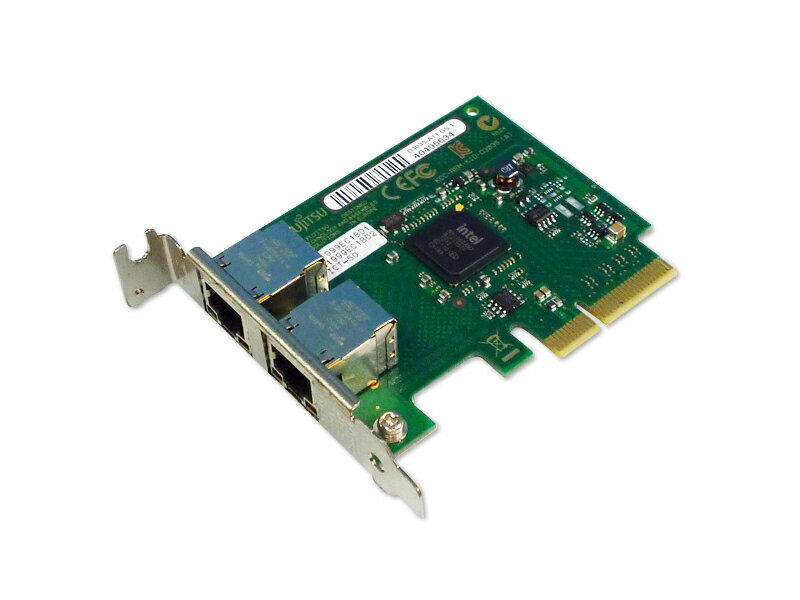 PY-LA232 富士通 D3035-A11 1000Base-T Dual Port NIC ロープロファイル【中古】