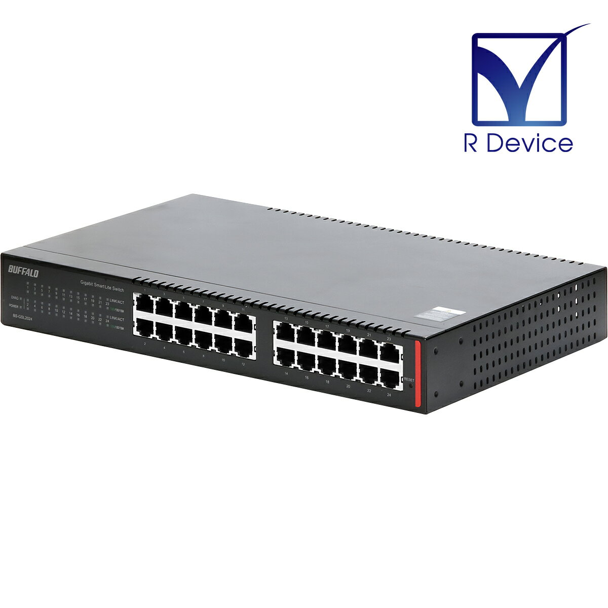 BS-GSL2024 Buffalo 法人向 レイヤー2 Giga スマートLiteスイッチ 24ポート Ver.1.12-0.05 初期化済【中古】