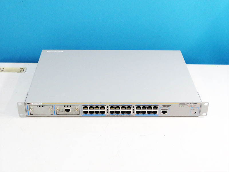 Centre COM 8324XL Allied Telesis レイヤー2plus イーサネットスイッチ AT-A50搭載【中古】