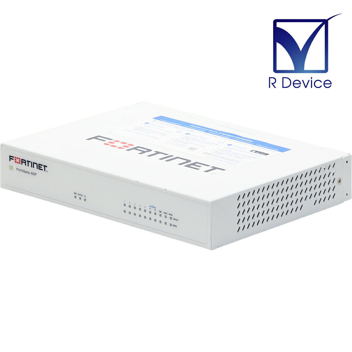 Fortigate-60F Fortinet 統合型次世代ファイアウォール SD-WAN Verion v7.6.4,build3596,250820/ライセンス有効期限 2026-08-21/初期化済【中古】