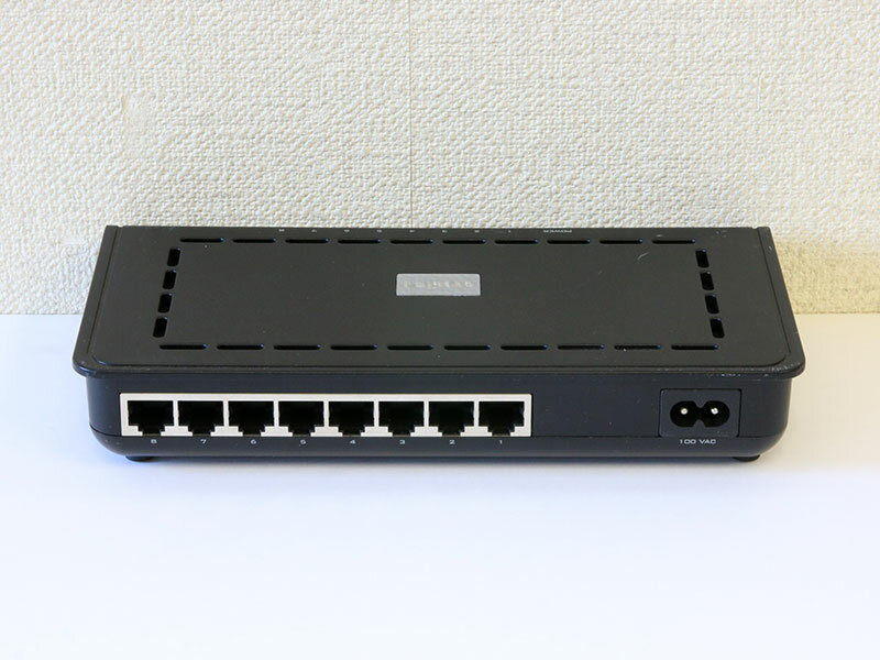 LAN-GSW08P/P Logitec 電源内蔵 スイッチングハブ 1000BASE-T x8ポート【中古】