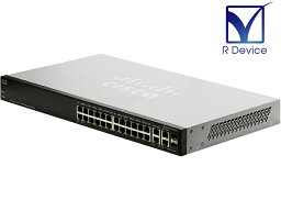 SF300-24 SRW224 G4-K9 V01 Cisco Systems 24-Port 10/100 Small Business 300 マネージドスイッチ 1.4.7.5 初期化済【中古】