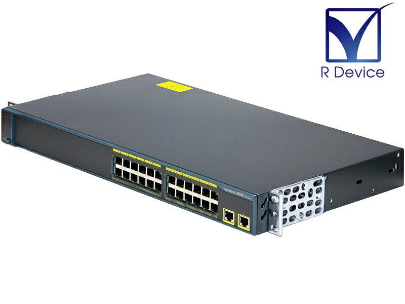 Catalyst 2960 WS-C2960-24TT-L V09 Cisco Systems ファスト イーサネットスイッチ 10/100 *24 Version 12.2(40)SE 初期化済【中古】