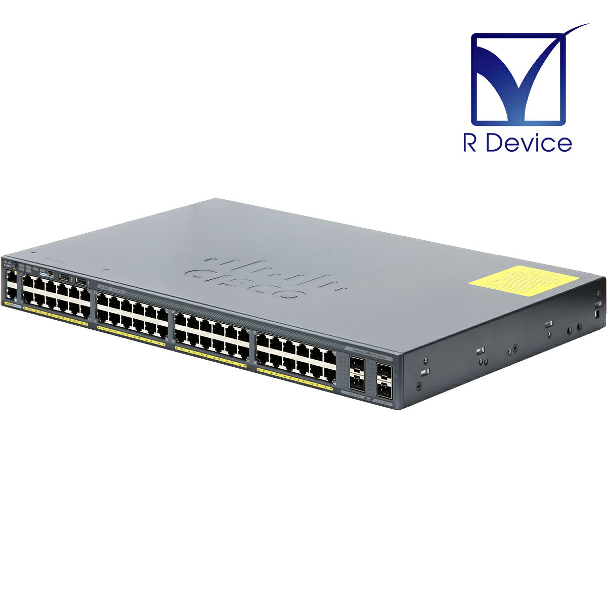 WS-C2960X-48TS-L V05 Cisco Systems キャンパスLAN スイッチ 1000BASE-T *48/SFP *4/Version 15.2(4)E9 初期化済【中古】