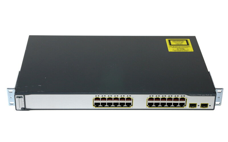 WS-C3750-24PS-S V08 Cisco Systems 10/100 PoE|[g x24/1000SFP x2 ς݁yÁz