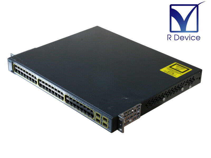 WS-C3750-48TS-S V06 Cisco Systems Catalyst 3750 PoE-48 ver 12.2(50)SE2 初期化済み【中古】