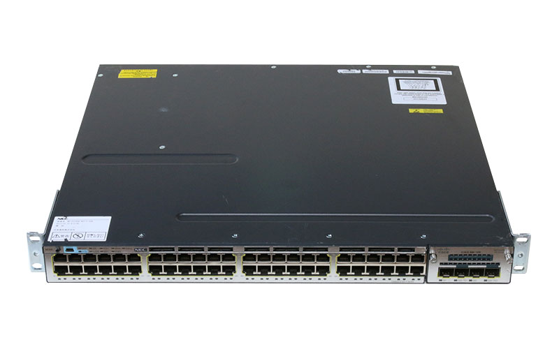 Cisco Systems Catalyst 3750-X シリーズスイッチ WS-C3750X-48T-L V03 ver 15.0(2)SE/電源ユニット *2/C3KX-NM-10G搭載 初期化済み【中古】