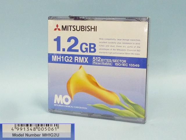 三菱化学　5.25型1.2GB MOディスク　MH1