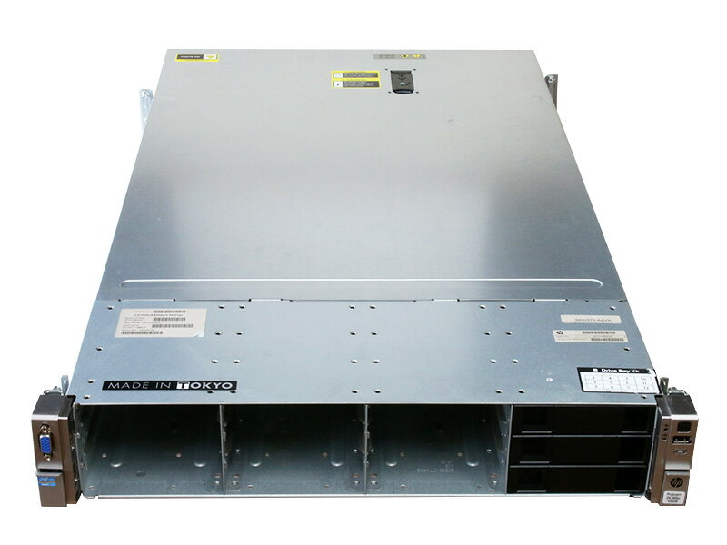 HP Proliant DL380E Gen8 669257-B21 Xeon E5-2430 v2 2.50GHz *2/48GB/HDD非搭載/Smartアレイ P420 2GB/電源ユニット *2 本体に擦り傷や使用感があります。 付属品は電源ケーブルのみとなります。 キーボード、マウス、リカバリディスク等は付属しません。 ハードディスクは非搭載です。(マウンタは付属しません) フロントパネルは付属していません。 メーカー Hewlett Packard 型番 Proliant DL380E Gen8 669257-B21 CPU Intel Xeon Processor E5-2430 v2 2.50 GHz *26コア/12スレッド/15 MB SmartCache/LGA1356 メモリ 48 GB (8 GB *6) HDD 非搭載 (3.5インチSAS/SATA対応。マウンタは付属しません。) 光学ドライブ 非搭載 RAIDコントローラー HP Smartアレイ P420 631671-B21 /w 2 GB BBU HP 654873-003 ネットワーク HP Ethernet 1Gb 4ポート 331FLRアダプタ インターフェイス シリアル 1 ビデオ 2 (前面 x 1、背面 x 1) FlexibleLOMネットワークポート HP iLOリモート管理ネットワークポート 1Gb専用 SDスロット 内蔵セキュア x 1 USB 2.0ポート 最大7 (前面 x 2、背面 x 4、内蔵 x 1) 拡張スロット FH/FL PCI Express Gen3 x8 (x16 コネクター)×1 FH/HL PCI Express Gen3 x8 (x16 コネクター)×1 LP/HL PCI Express Gen2 x4 (x8 コネクター)×1 電源ユニット 750 W *2 付属品 ACケーブル 1本 大型商品のため送料無料の対象外となります。 ヤマト運輸 らくらく家財宅急便にて発送予定。 通常ご入金の確認から2-3営業日での発送となります。