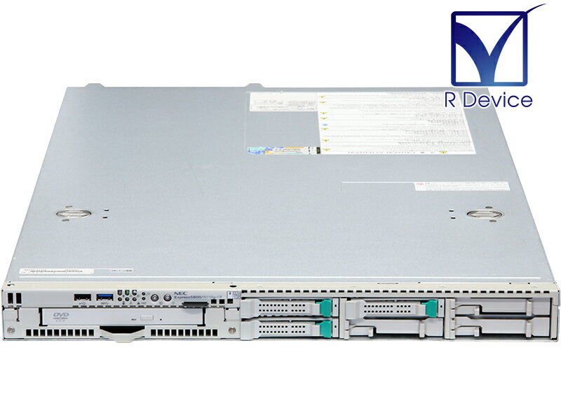 Express5800/R110g-1E N8100-2175Y NEC Corporation Xeon Processor E3-1220 v3 3.10GHz/8GB/450GB *3/DVD-ROM/N8103-173/フロントパネル欠品【中古サーバー】