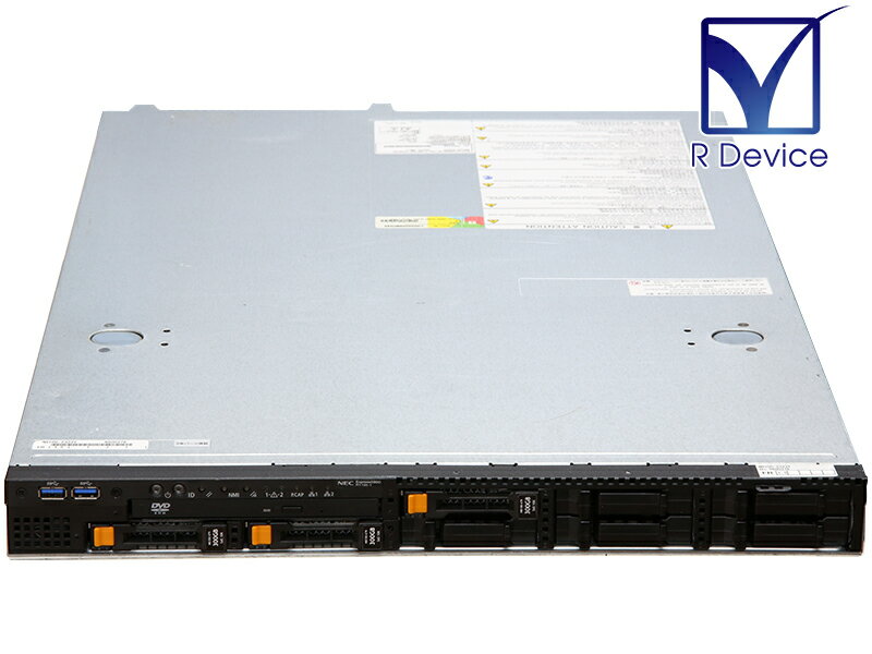 Express5800/R110h-1 N8100-2323Y NEC Corporation Xeon Processor E3-1230 v5 3.40GHz/8GB/300GB *3/DVD-ROM/N8103-177/N8104-151【中古サーバー】