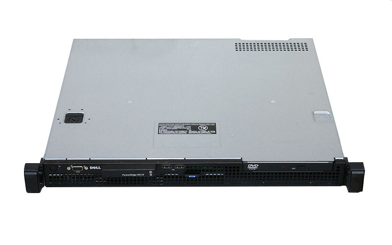 PowerEdge R210 DELL Xeon X3450 2.66GHz/8GB/HDD非搭載/DVD-ROM フロントパネル欠品【中古】