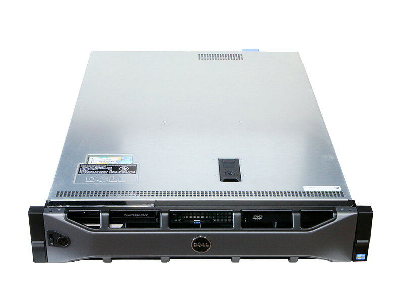 PowerEdge R520 DELL Xeon E5-2440 2.40GHz *1/8GB/300GB *2/DVD-ROM/PERC H710P/電源ユニット *2【中古】