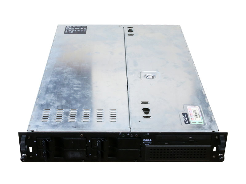 PowerEdge 2450 DELL Pentium III 866MHz *2/1GB/HDD非搭載/CD-ROMドライブ PERC 3/Si/電源ユニット *1/フロンパネル欠品【中古】