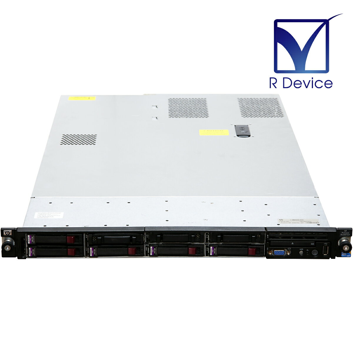Hewlett-Packard ProLiant DL360 G7 633776-291 Xeon Processor E5649 *2/8.0GB/HDD非搭載/Smart Array P410i/電源ユニット *2/8SFF