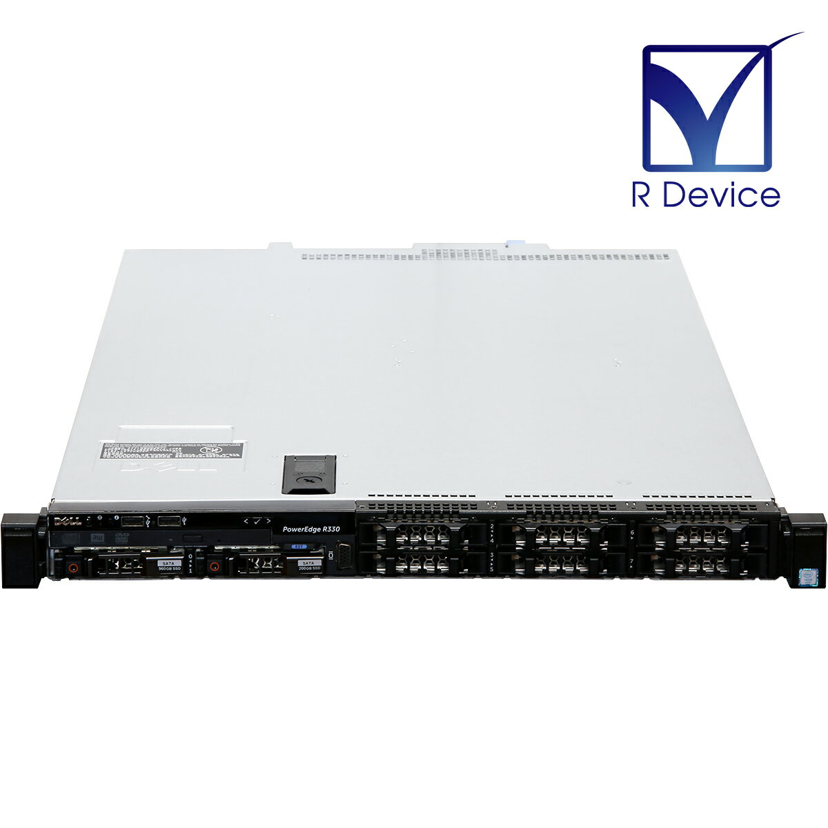 PowerEdge R330 Dell Xeon Processor E3-1220 v5/16.0GB/960.0GB/200.0GB/PERC H330/電源ユニット *2/2.5インチモデル【中古サーバー】