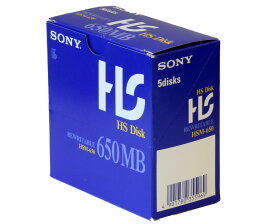 SONY HS(HyperStorage)メディア HSM-650 650MB 5巻組【未開封品】