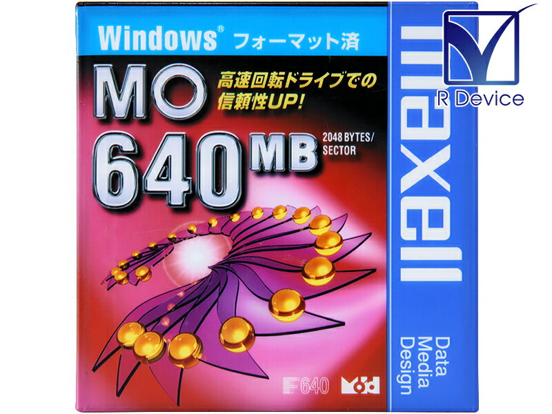 Maxell MA-M640.WIN.B1P 640 MB 3.5型 光磁気ディスク Windows 対応 フォーマット済 1枚 4902580318277 この商品は、 未開封 未使用品 です。 Windows & MS-DOS 対応 フォーマット済 です。 長期在庫品につき、外装に色あせ、痛み 等があります。 今までの販売実績によると問題ありませんが、品質に関しては無保証とさせていただきます。 メーカー 日立マクセル株式会社 (Hitachi Maxell, Ltd.) 型番 MA-M640.WIN.B1P 品名 3.5型 光磁気ディスク (MO) JANコード 4902580318277 商品単位 1 枚 (販売単位: 1) 記憶容量 640 MB (アンフォーマット時) セクタサイズ 2048 Bytes 論理フォーマット 有 状態 長期在庫品につき、外装に色あせ、痛み 等があります。 検索用キーワード 光磁気ディスク, Magneto-Optical Disk, Disc