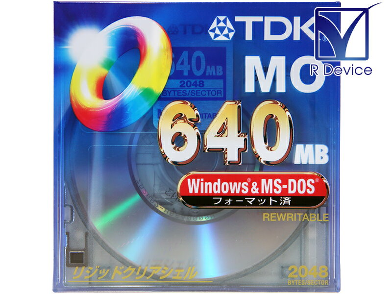 TDK Corporation MO-R640DA 640 MB 3.5型 MOディスク Windows 対応 フォーマット済 1枚 4902030056308 この商品は、 未開封 未使用品 です。 Windows & MS-DOS 対応 フォーマット済 です。 長期在庫品につき、外装に色あせ、痛み 等があります。 今までの販売実績によると問題ありませんが、品質に関しては無保証とさせていただきます。 メーカー TDK 株式会社 (TDK Corporation) 品番 MO-R640DA JANコード 4902030056308 商品単位 1 枚 (販売単位: 1) 品名 3.5型 光磁気ディスク (MO) 記憶容量 640 MB (アンフォーマット時) セクタサイズ 2048 Bytes 論理フォーマット 有 状態 長期在庫品につき、外装に色あせ、痛み 等があります。