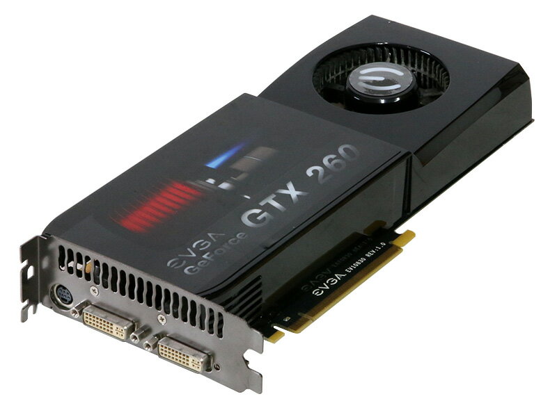 EVGA GeForce GTX 260 896MB DVI 2/TV-out PCI Express x16 896-P3-1255-AR【中古】