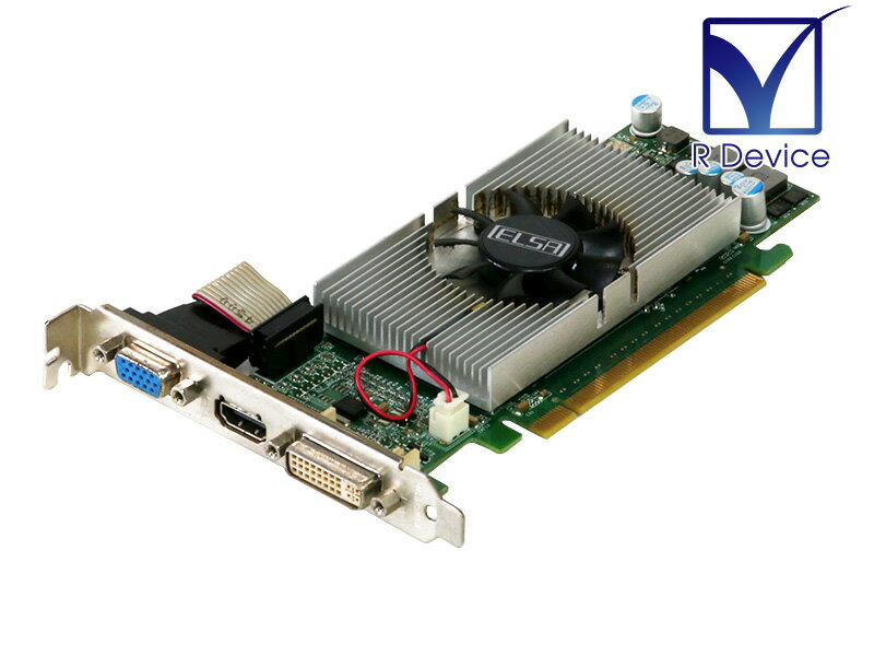 ELSA GeForce GT 240 1GB D-Sub/HDMI/DVI-I PCI Express 2.0 x16 GD240-1GEBLP【中古】
