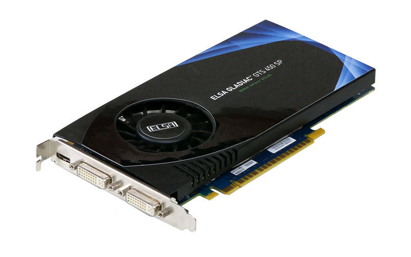 ELSA GeForce GTS 450 1GB DVI 2/Mini-HDMI PCI-Express 2.0 x16 GLADIAC GTS 450 SP/GD450-1GEBSP【中古】