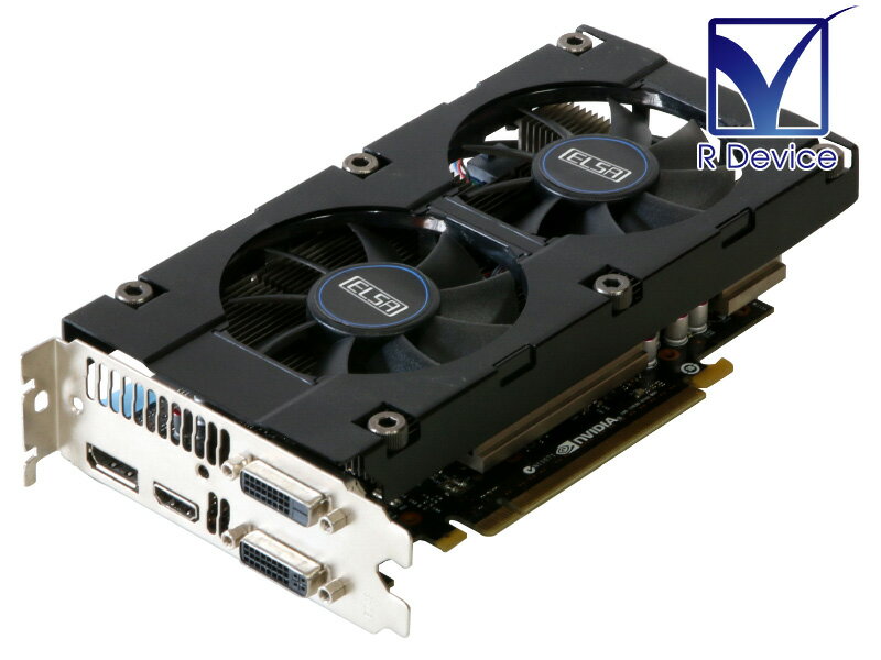 ELSA GeForce GTX 660 2GB DVI-D/DVI-I/DisplayPort/HDMI PCI Express 2.0 x16 GD660-2GEBX【中古】