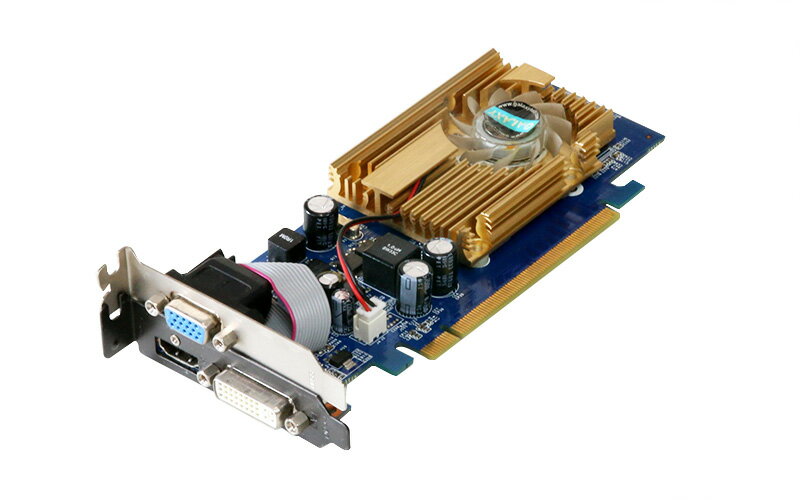 Galaxy Microsystems GeForce 9400GT 512MB DVI-I/HDMI/VGA PCI Express 2.0 x16 LowProfile GF P94GT-LP/512D2【中古】