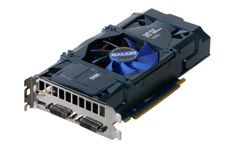 GALAXY GeForce GTX 460 1GB DVI-I x2/Mini-HDMI x1 PCI Express 2.0 x16 GF PGTX460-OC/1GD5 FUJIN 2.0【中古】