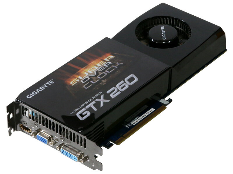 GIGA-BYTE Technology GeForce GTX 260 896MB DVI 2/TV-out PCI Express 2.0 x16 GV-N26SO-896I【中古】