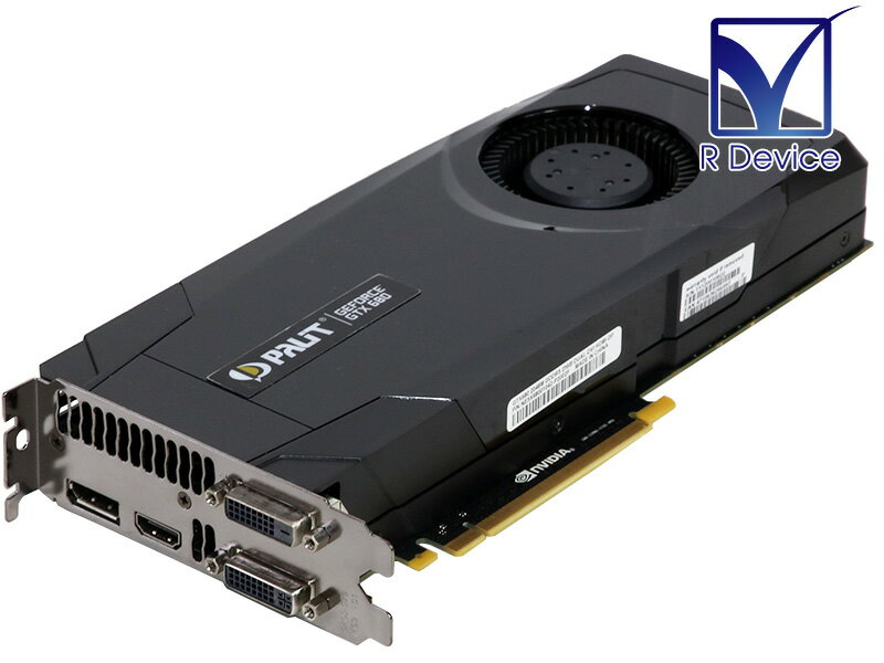Palit Microsystems GeForce GTX 680 2048MB DVI-D/DVI-I/HDMI/DisplayPort PCI Express 3.0 x16 P/N:NE5X68001042-P2002F【中古ビデオ..