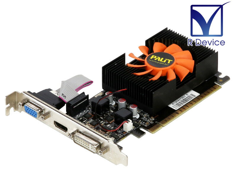 Palit Microsystems GeForce GT 620 1024MB D-sub 15pin/HDMI/DVI-I PCI Express 2.0 x16 P/N:NEAT6200HD06-1082F【中古ビデオカード】