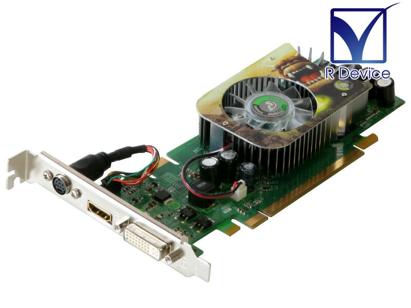 Point Of View GeForce 8600 GT 256MB Dual Link DVI-I/HDMI/HDTV PCI Express 1.1 x16 R-VGA150844H-H【中古ビデオカード】