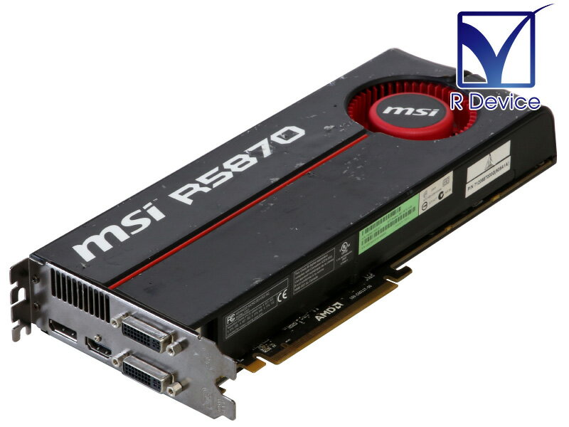 MSI Radeon HD 5870 1024MB Dual-link DVI 2/HDMI/DisplayPort PCI Express x16 2.1 R5870-PM2D1G【中古ビデオカード】