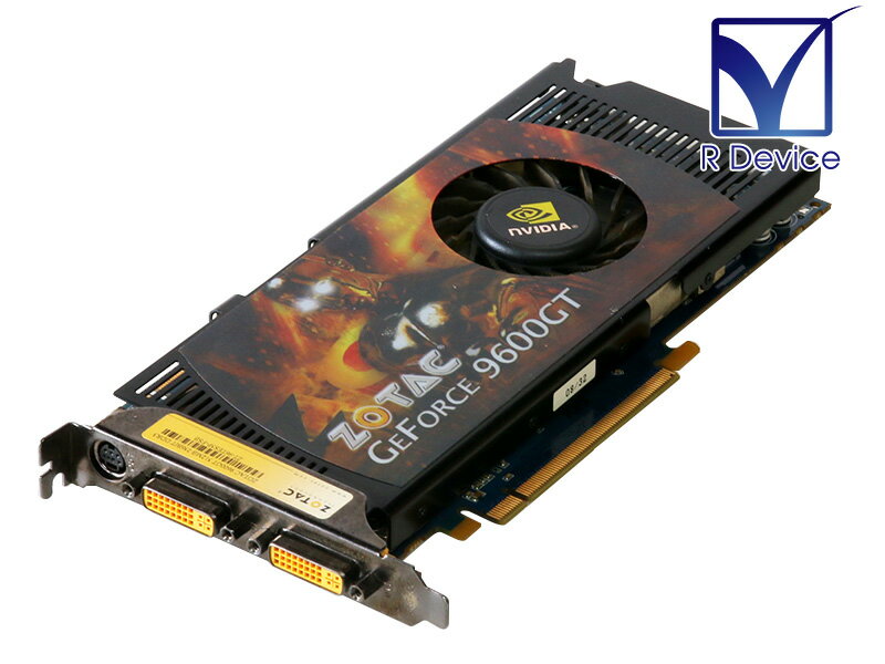 ZOTAC GeForce 9600 GT 512MB DVI 2/TV-out PCI Express 2.0 x16 ZT-96TES5P-FSB【中古】