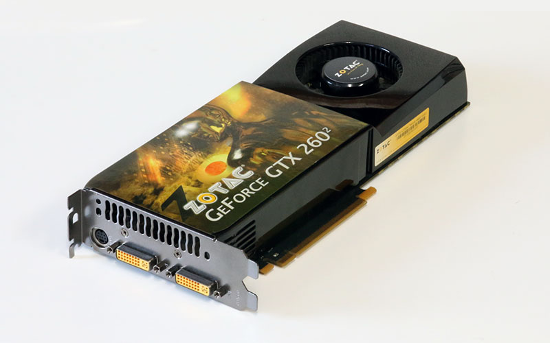 ZOTAC GeForce GTX260^2 896MB DVI *2/TV-out PCI-Express 2.0 x16 ZT-X26E3KD-FSP【中古】