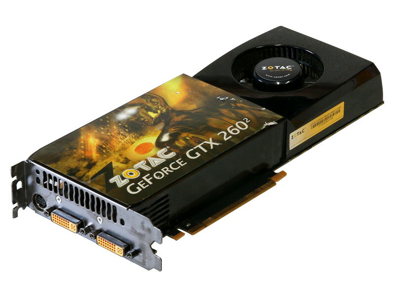 ZOTAC GeForce GTX 260 896MB DVI 2/TV-out PCI Express x16 ZT-X26E3KE-FSB【中古】