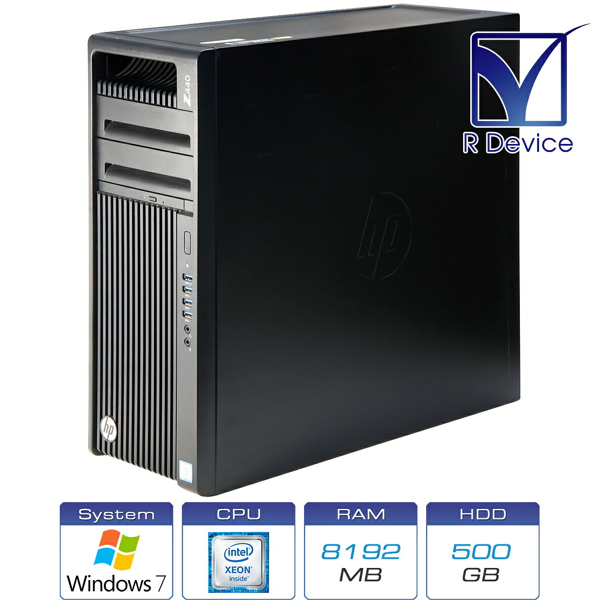 HP Z440 Workstation L8Q50EC Xeon Processor E5-1650 v4/8.00GB/500.0GB *2/NVS 310/Windows 7 Professional 64-bit SP1