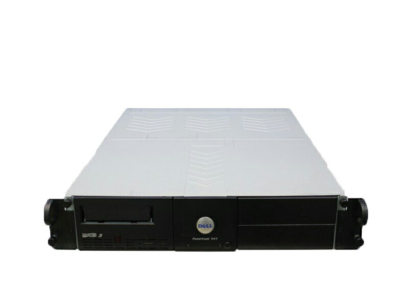 Dell PowerVault 114T LTO3 テープドライブ 2U ラックマウント型 800GB(IBM 23R4762)【中古】