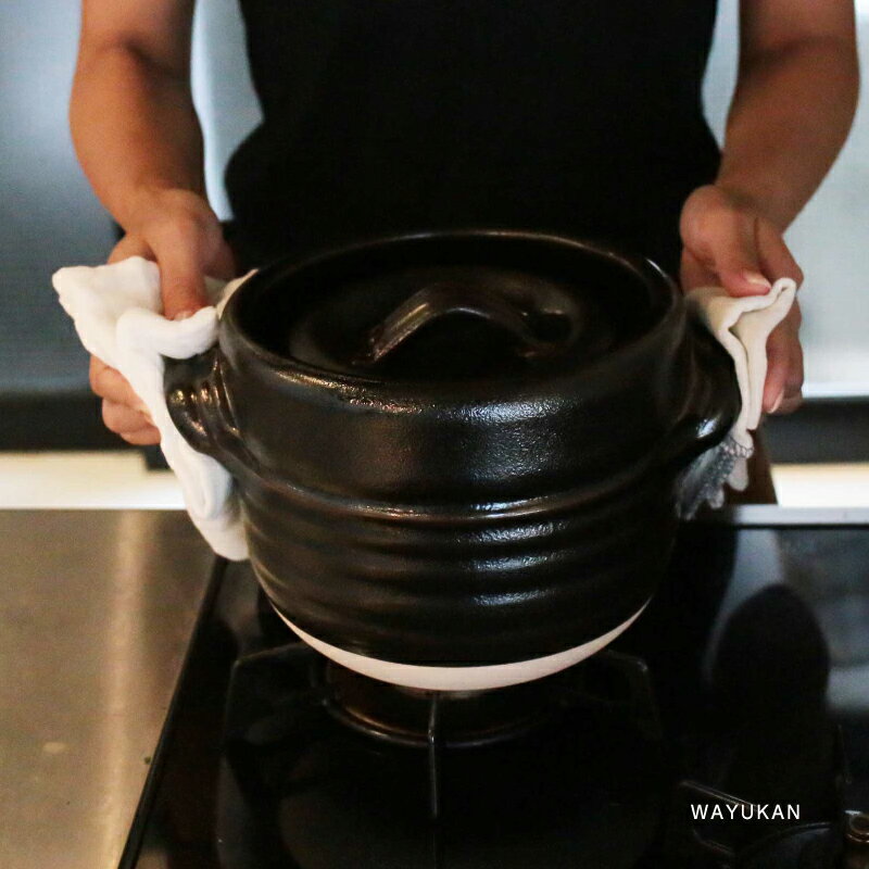 萬古焼 3合炊きご飯窯（敷板付) 火加減いらず ご飯鍋 日本製 三陶 母の日 父の日 敬老の日 結婚祝 還暦祝 長寿祝 誕生日プレゼント 送料無料【伝統工芸・ 陶器の和遊感】