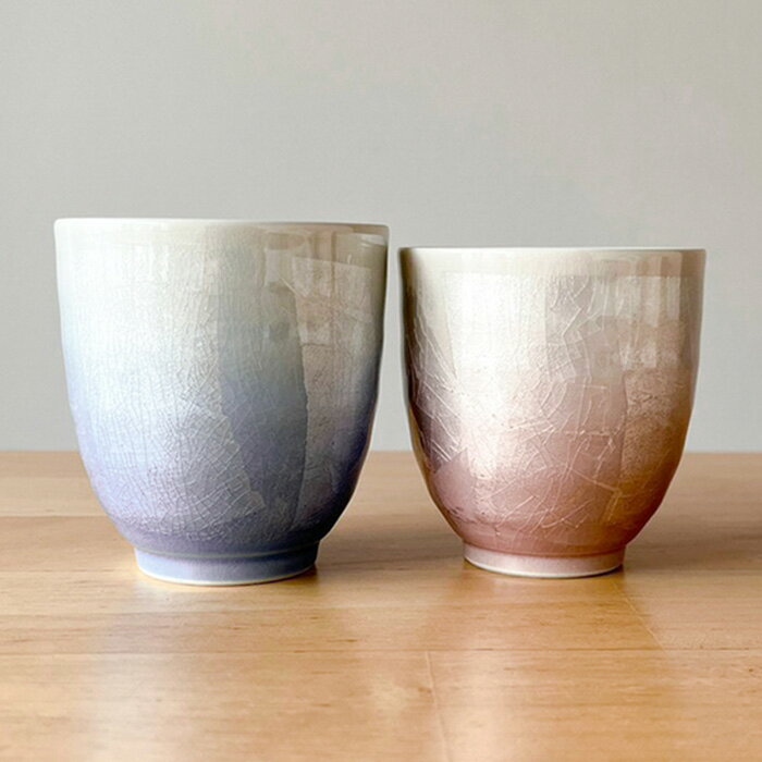 九谷焼 宗秀窯 釉裏銀彩 組湯呑 ペア 湯呑 結婚祝 結婚お祝い 誕生日プレゼント 退職祝 還暦 長寿 お祝い お餞別 母の日 敬老の日ギフト 内祝 送料無料【伝統工芸・陶器の和遊感】