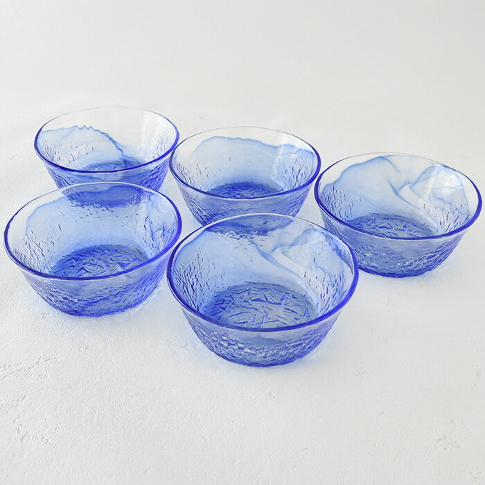 ガラス製 流蒼 小鉢セット 小鉢 セット 和食器 おしゃれ 取鉢 取り鉢 ボウル サラダボウル フルーツボウル 冷奴鉢 はち 鉢 プレゼント 記念品 内祝 【伝統工芸・ 陶器の和遊感】