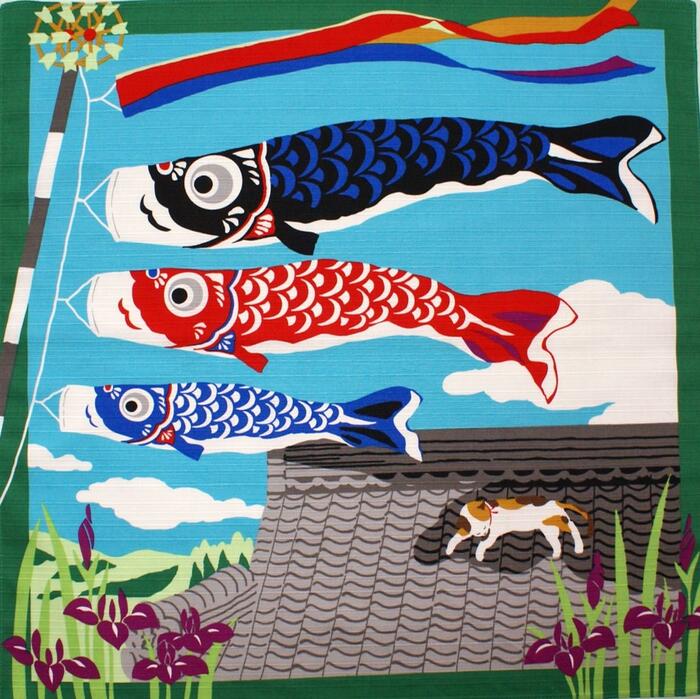 【 風呂敷 】 こいのぼり タペスト