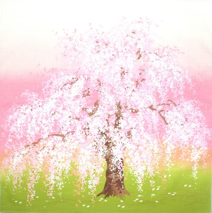 【 風呂敷 】 四季 桜 綿 小風呂敷（