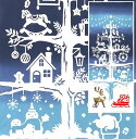 【 注染 手ぬぐい 】クリスマス タペストリー Holy night 気音間 kenema [ クリスマス そり トナカイ プレゼント タペストリー 和風 イン...