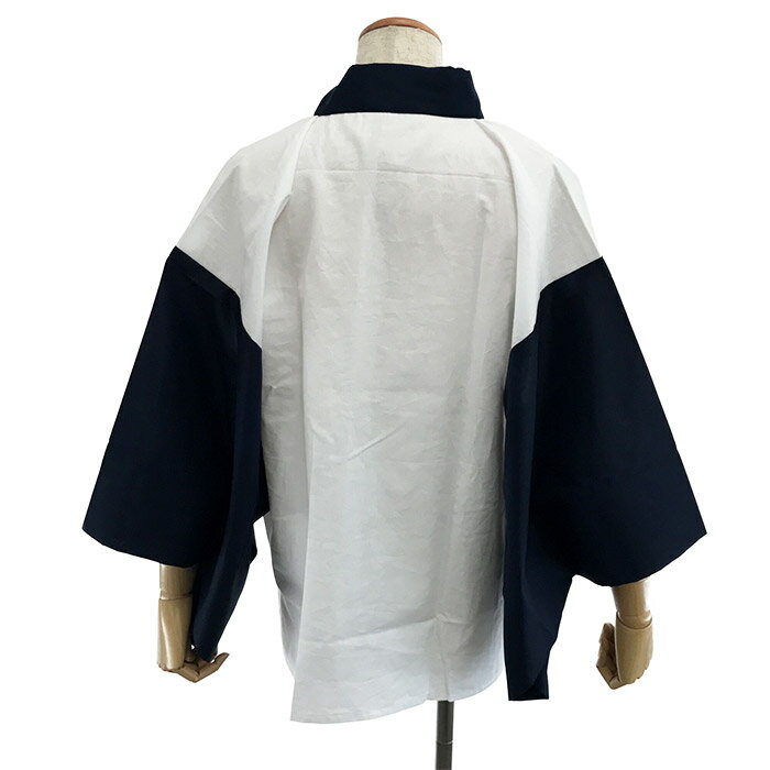 紳士用 半襦袢 日本製 綿100％ 紺掛け衿 メンズ 和装肌着 男性用 着物下着 着付け小物 洗える 仕立て上がり 礼装 普段着対応 通気性 吸水性 快適 和装インナー 下着 ネイビー 年中使い S M L LL サイズ豊富